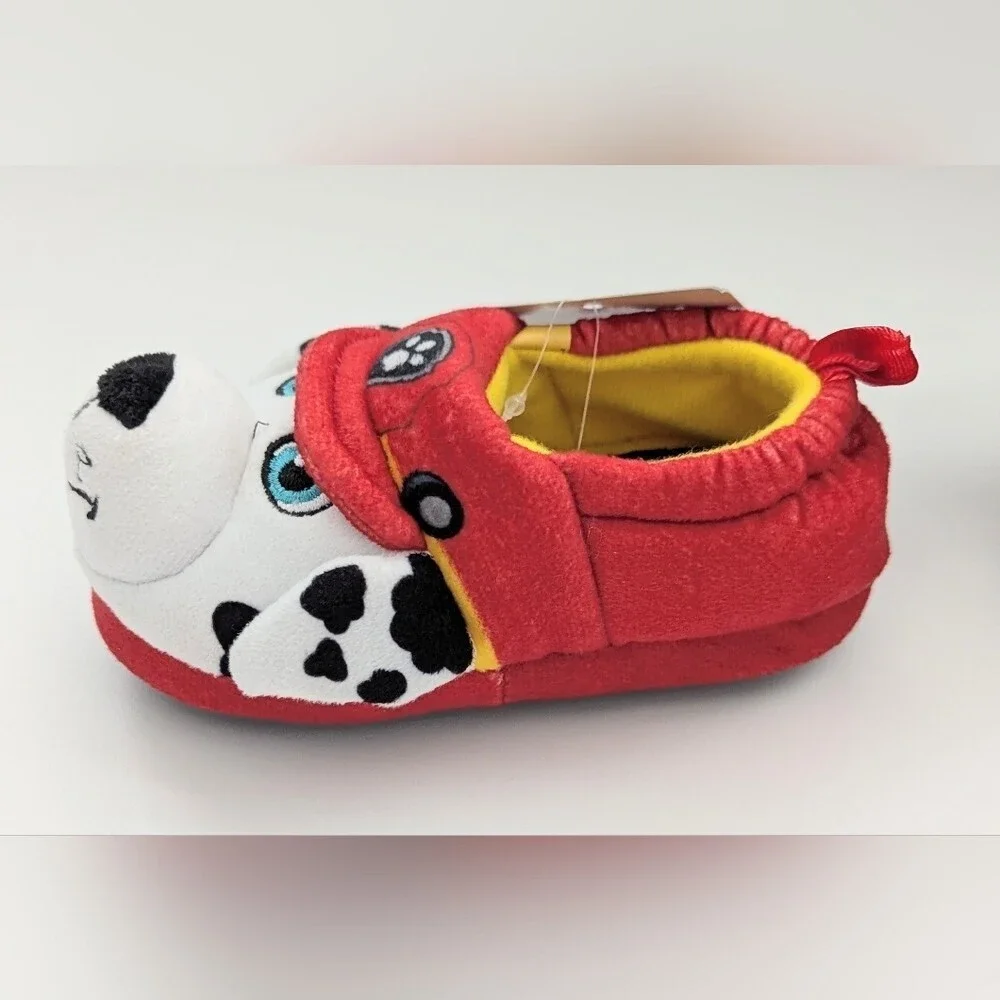 NWT Nickelodeon Paw Patrol Unisex Kids' (Size 5-6) Plush Slide-In Slippers